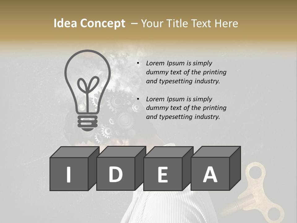 Worker Sadness Technology PowerPoint Template