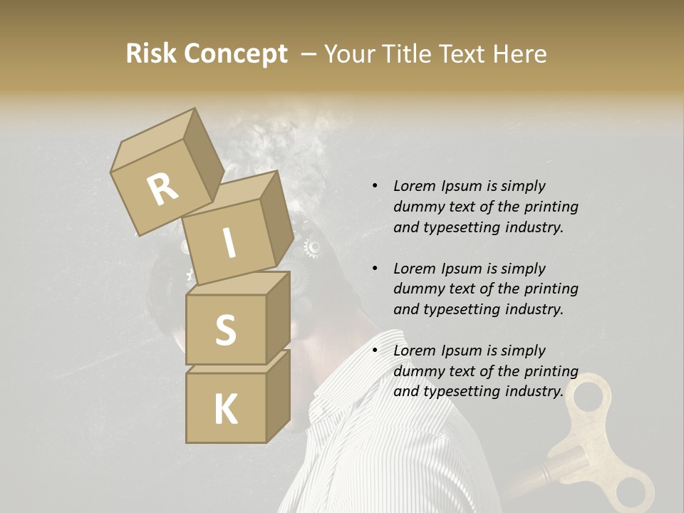 Worker Sadness Technology PowerPoint Template