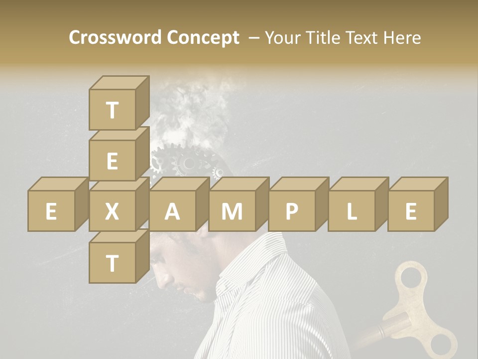 Worker Sadness Technology PowerPoint Template