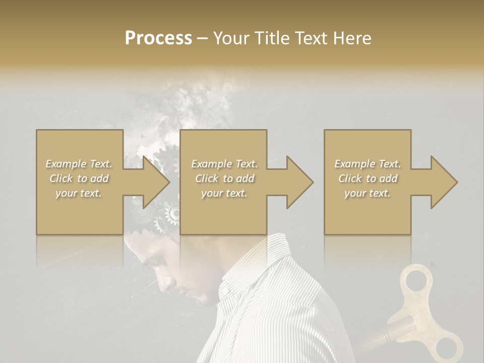 Worker Sadness Technology PowerPoint Template