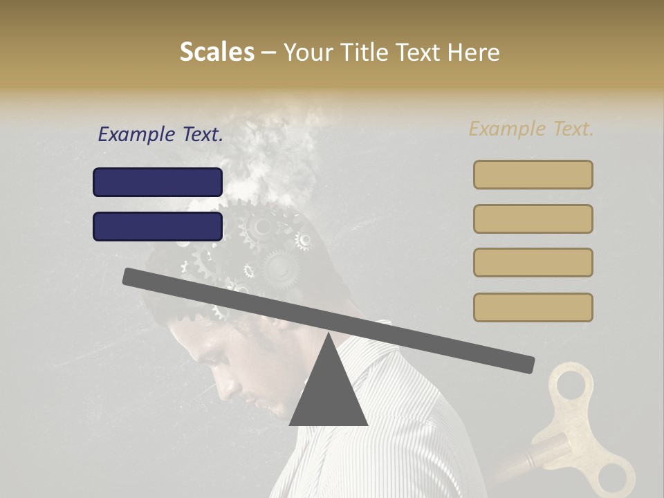 Worker Sadness Technology PowerPoint Template