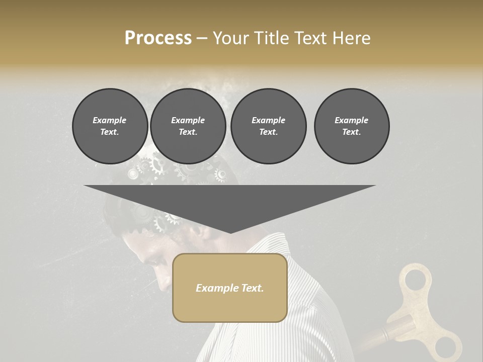 Worker Sadness Technology PowerPoint Template