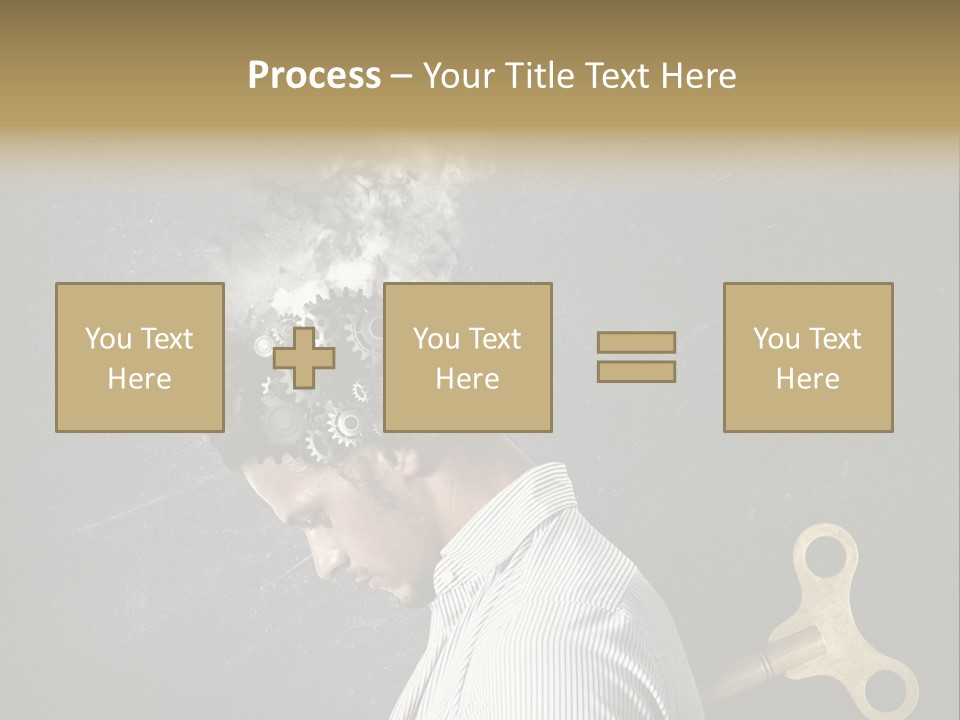 Worker Sadness Technology PowerPoint Template