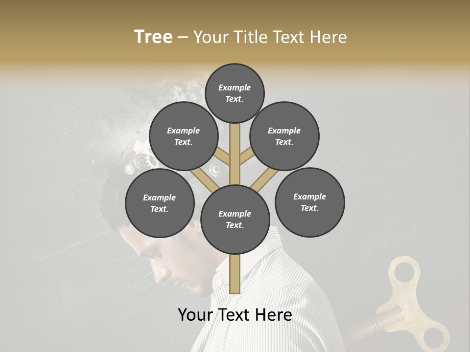 Worker Sadness Technology PowerPoint Template