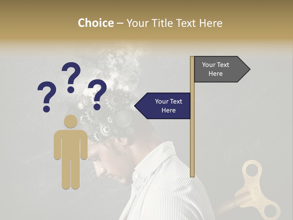 Worker Sadness Technology PowerPoint Template