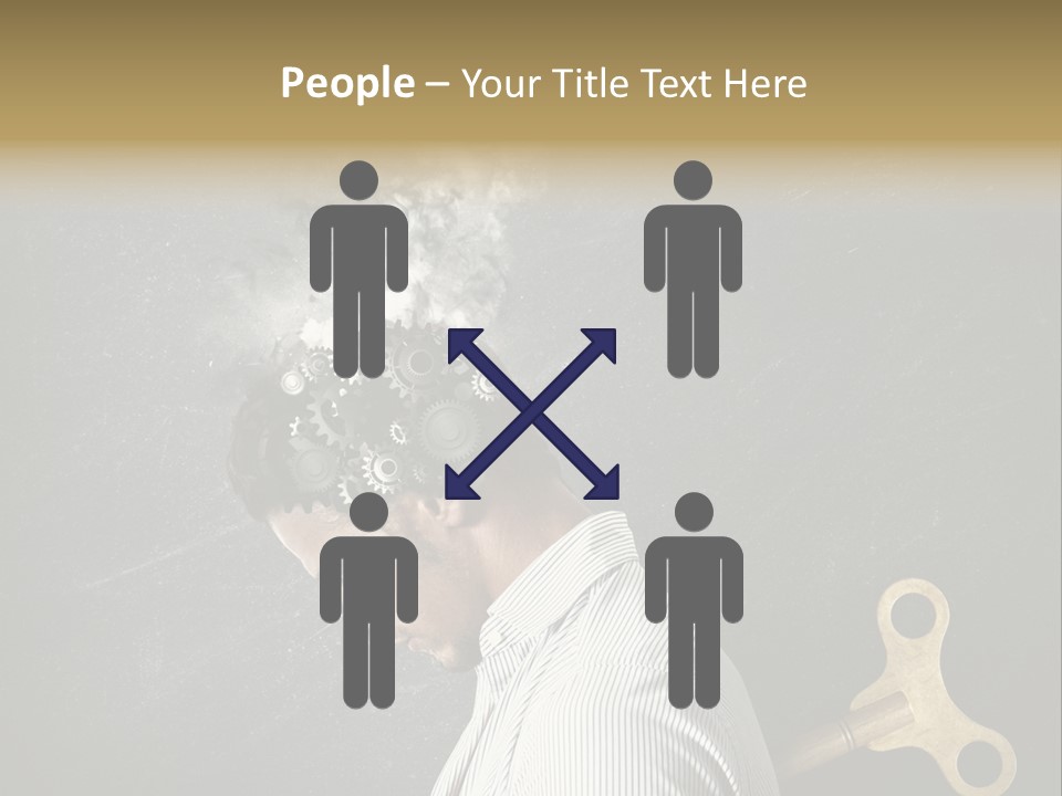 Worker Sadness Technology PowerPoint Template