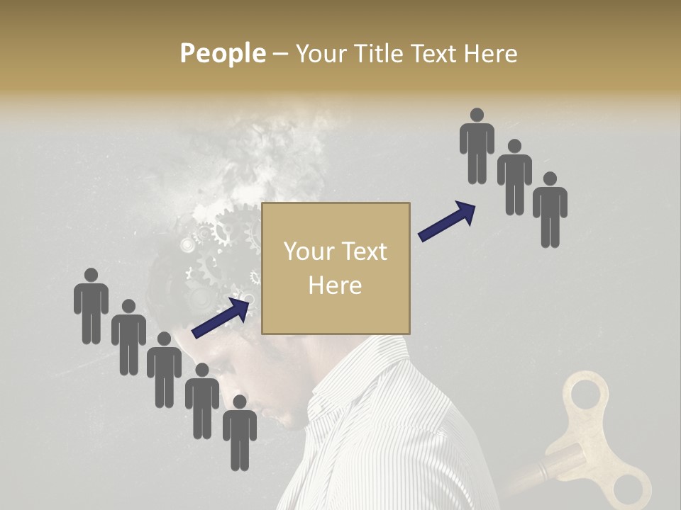 Worker Sadness Technology PowerPoint Template