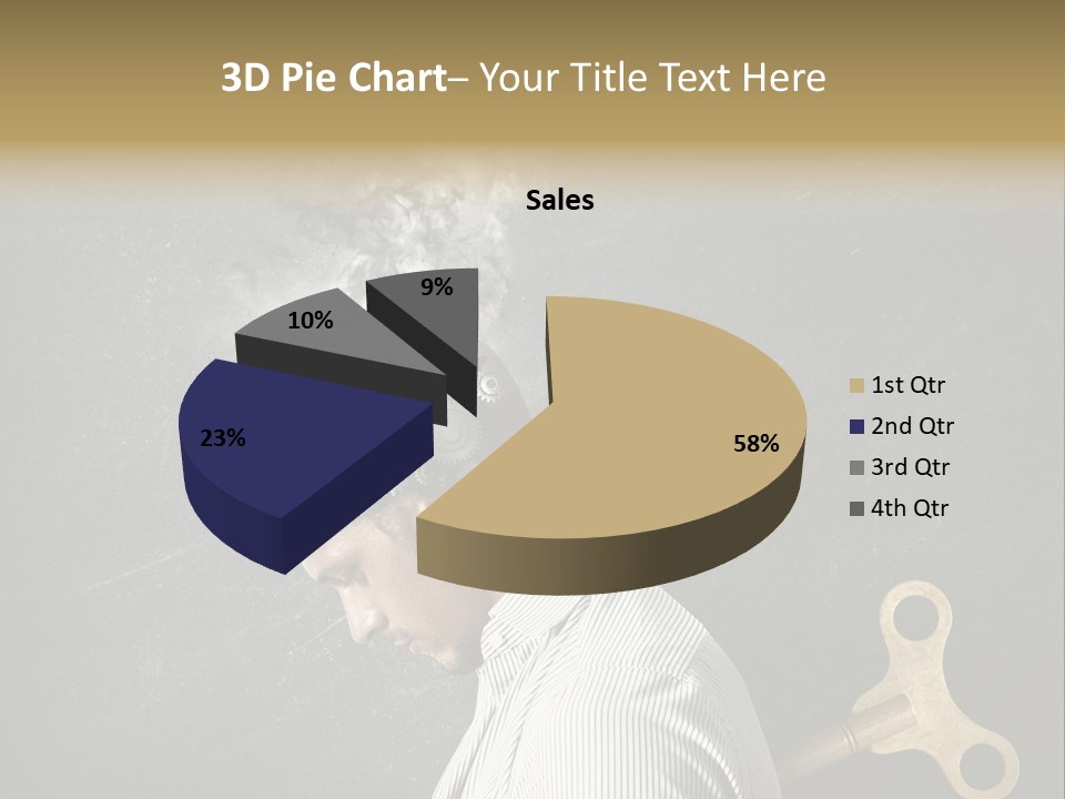 Worker Sadness Technology PowerPoint Template