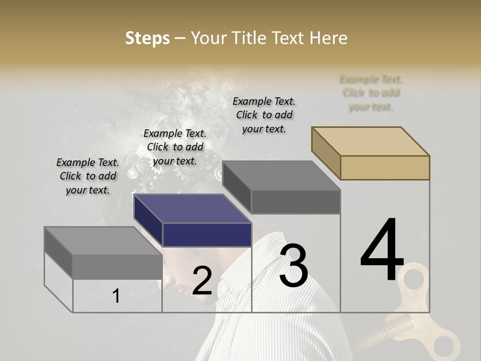 Worker Sadness Technology PowerPoint Template