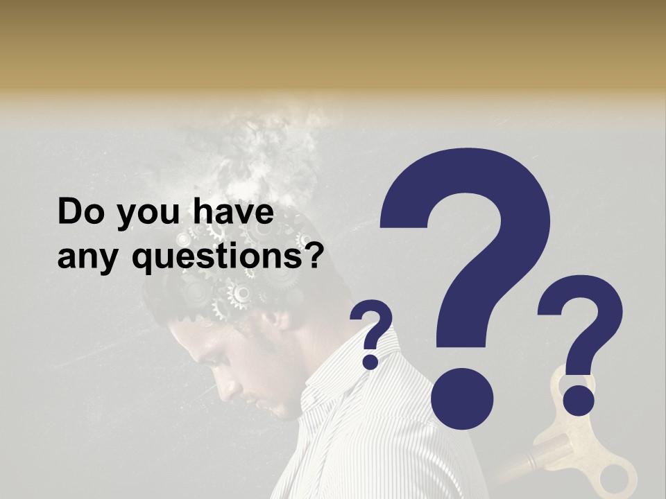 Worker Sadness Technology PowerPoint Template