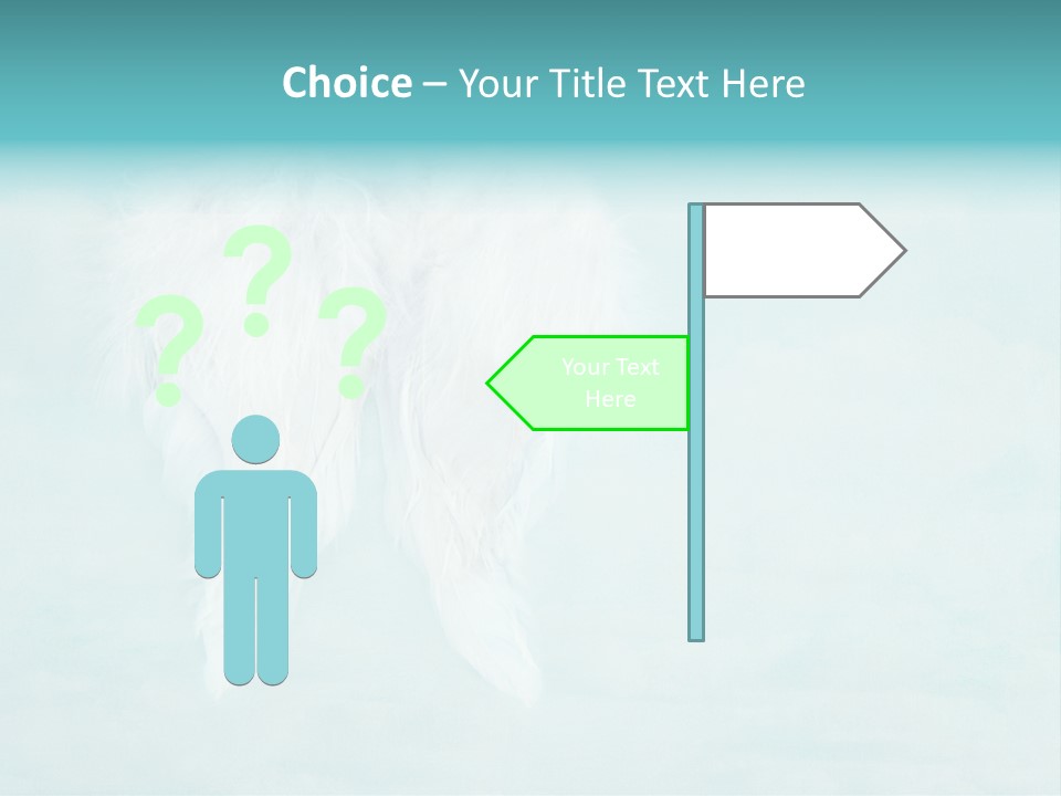 Delicate Angel Innocence PowerPoint Template