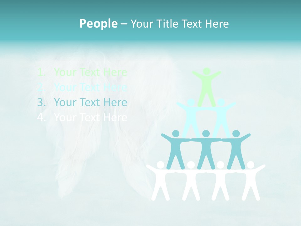 Delicate Angel Innocence PowerPoint Template