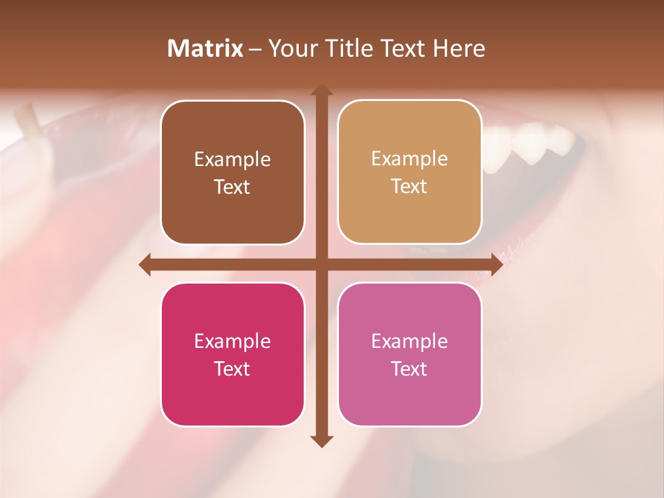 Brunette Lady Laugh PowerPoint Template