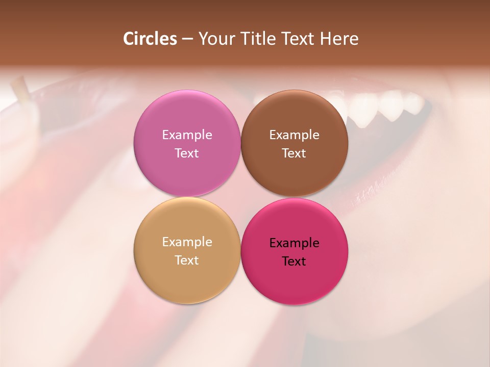 Brunette Lady Laugh PowerPoint Template