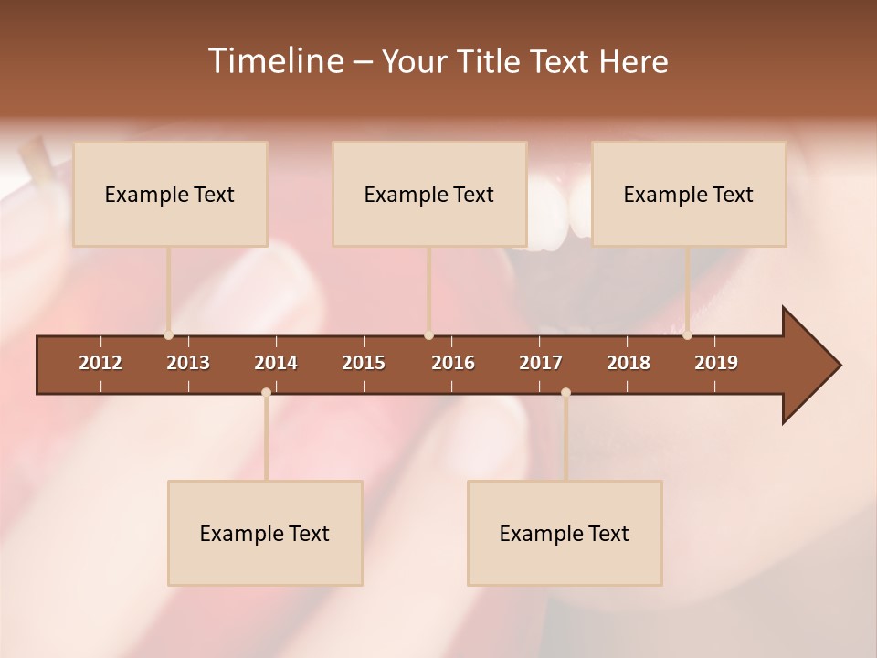 Brunette Lady Laugh PowerPoint Template