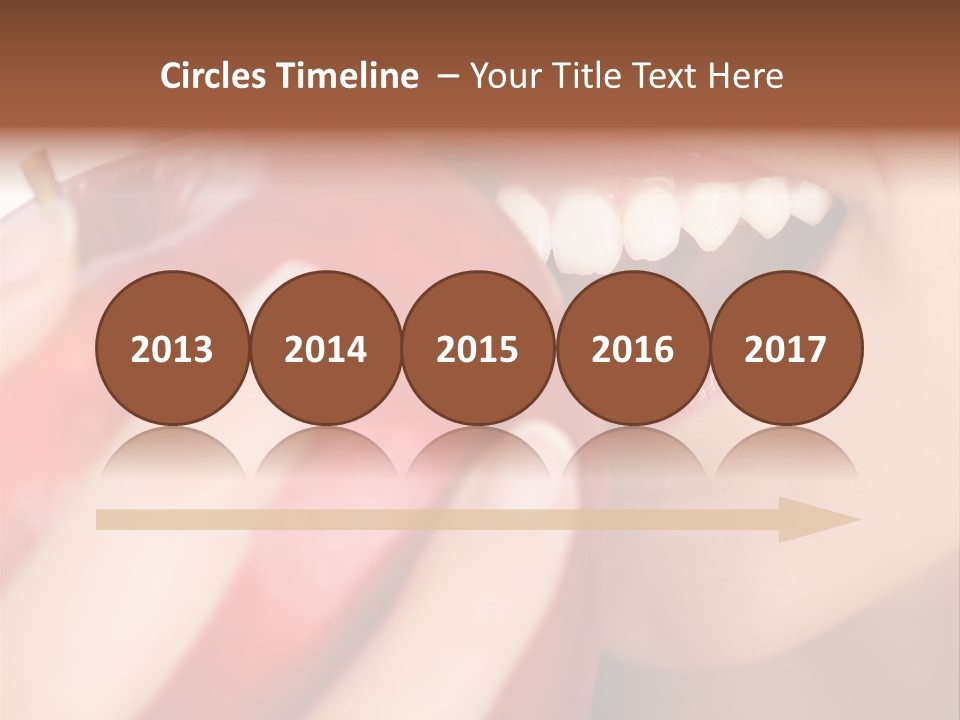 Brunette Lady Laugh PowerPoint Template