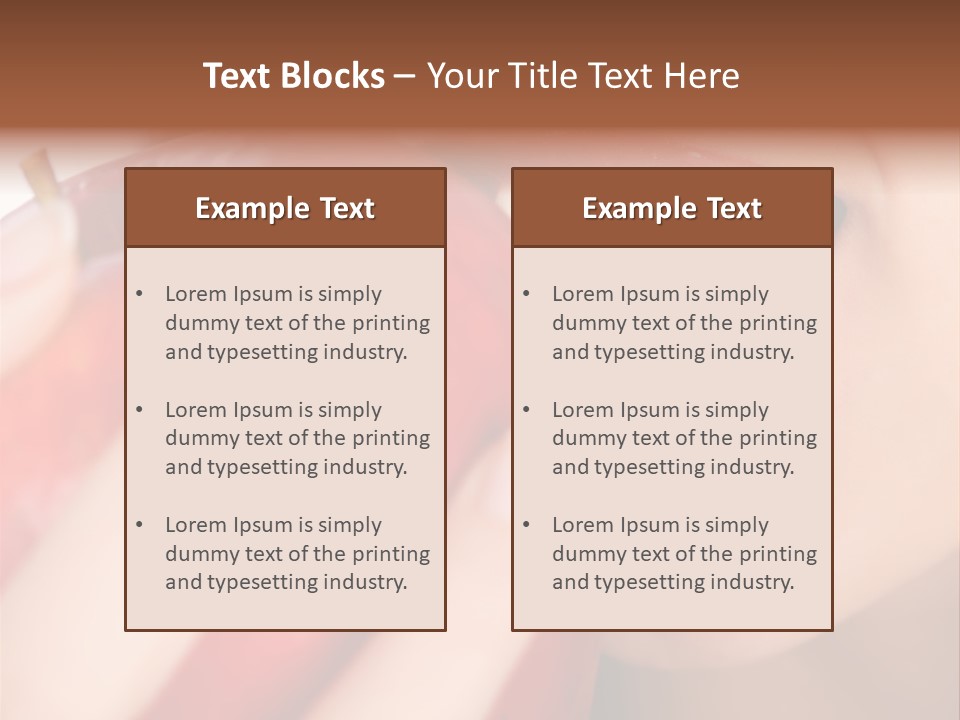 Brunette Lady Laugh PowerPoint Template