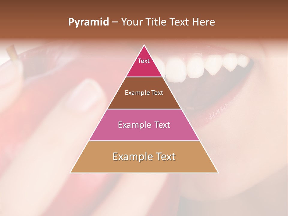 Brunette Lady Laugh PowerPoint Template