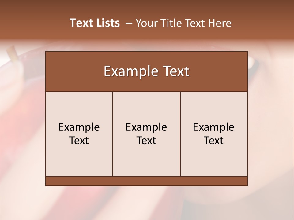 Brunette Lady Laugh PowerPoint Template