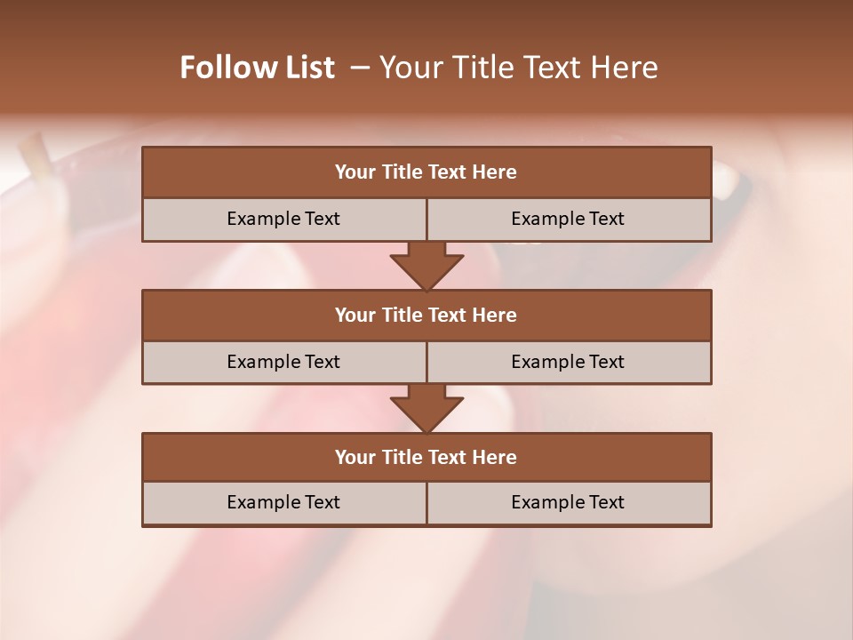 Brunette Lady Laugh PowerPoint Template