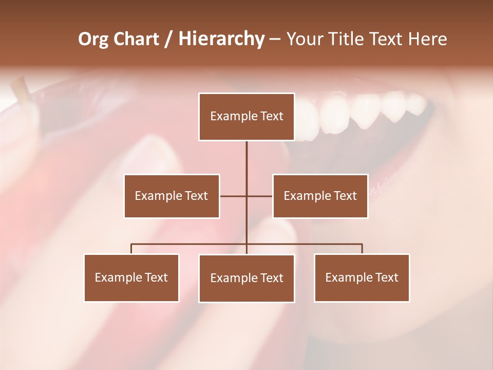 Brunette Lady Laugh PowerPoint Template