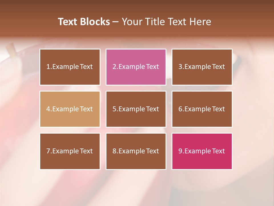 Brunette Lady Laugh PowerPoint Template