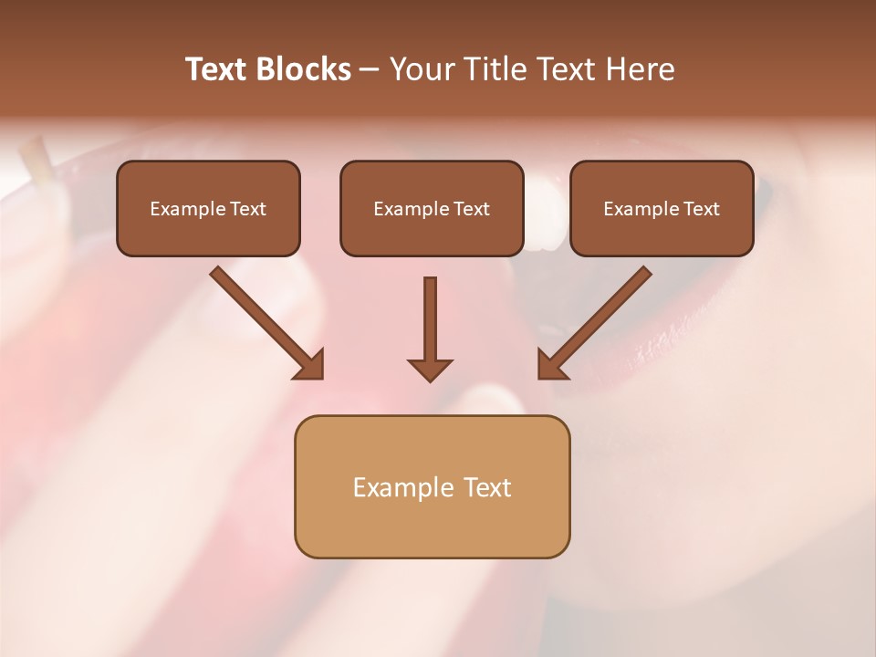 Brunette Lady Laugh PowerPoint Template