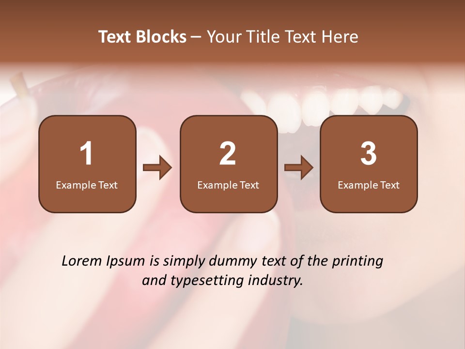 Brunette Lady Laugh PowerPoint Template