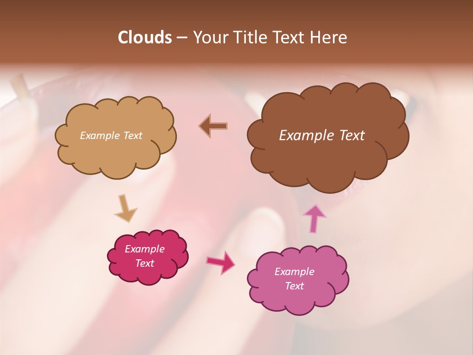 Brunette Lady Laugh PowerPoint Template