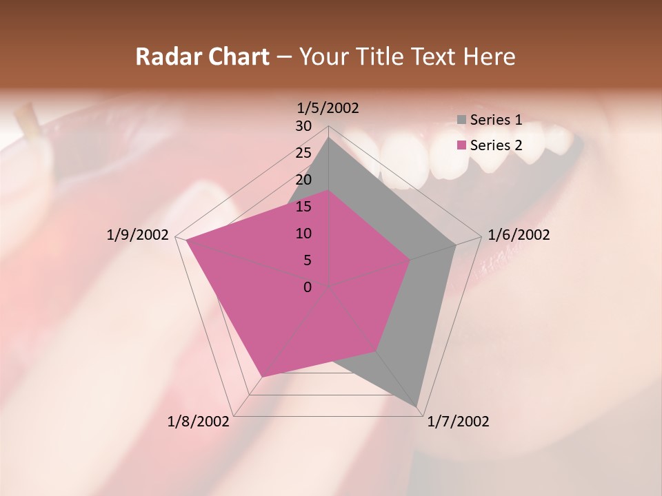 Brunette Lady Laugh PowerPoint Template