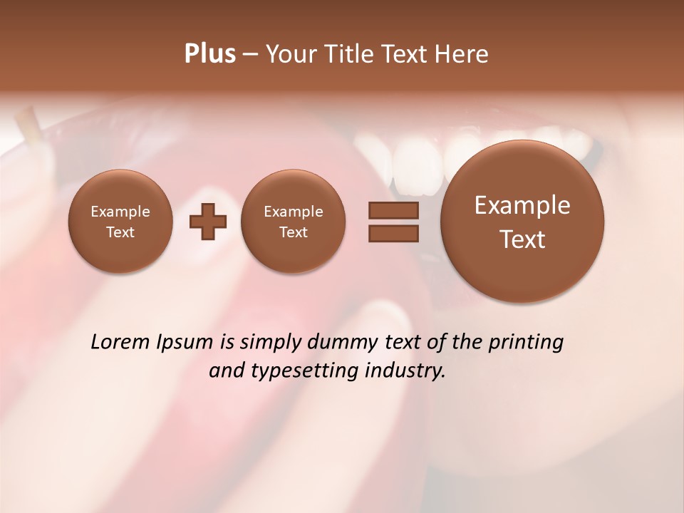 Brunette Lady Laugh PowerPoint Template