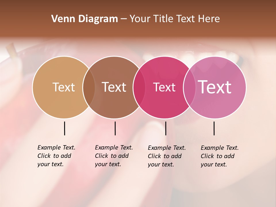 Brunette Lady Laugh PowerPoint Template