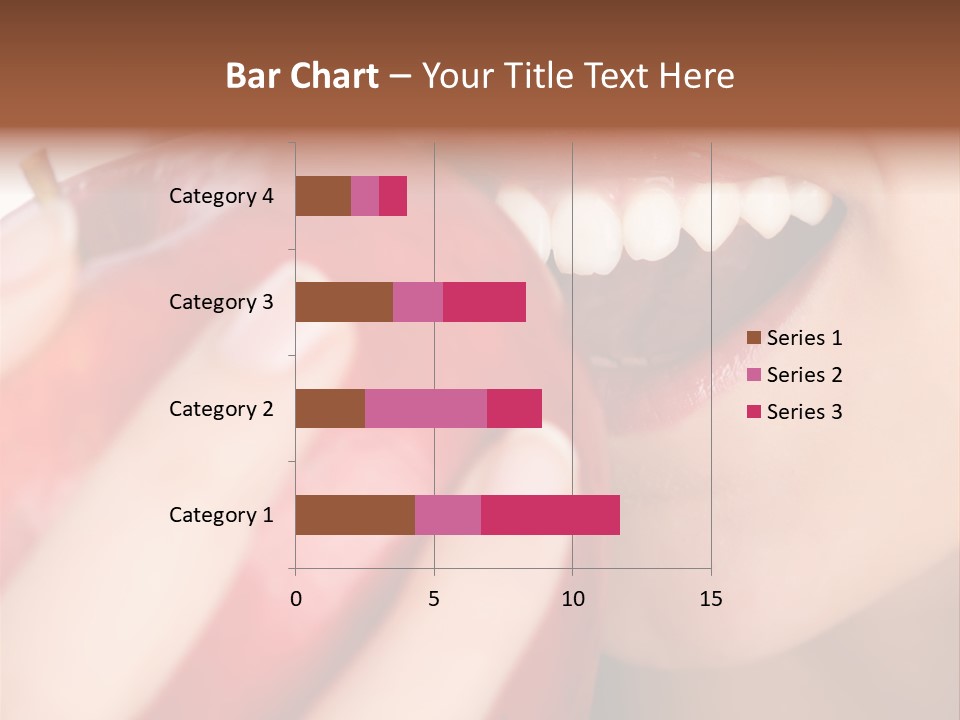 Brunette Lady Laugh PowerPoint Template