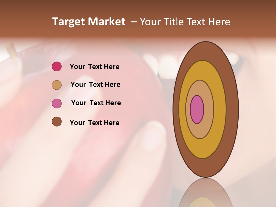 Brunette Lady Laugh PowerPoint Template