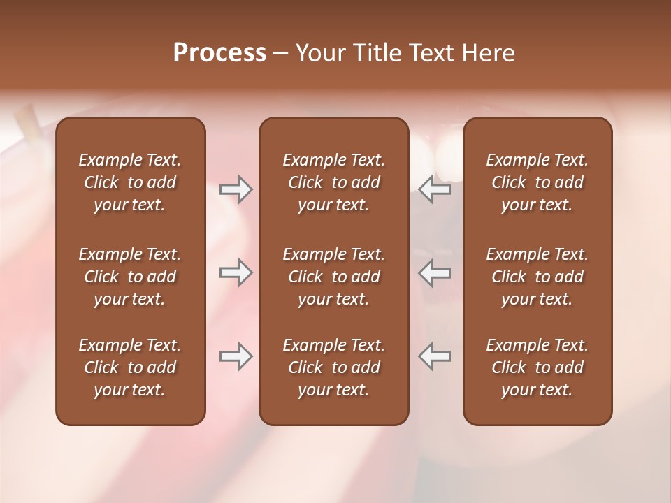 Brunette Lady Laugh PowerPoint Template