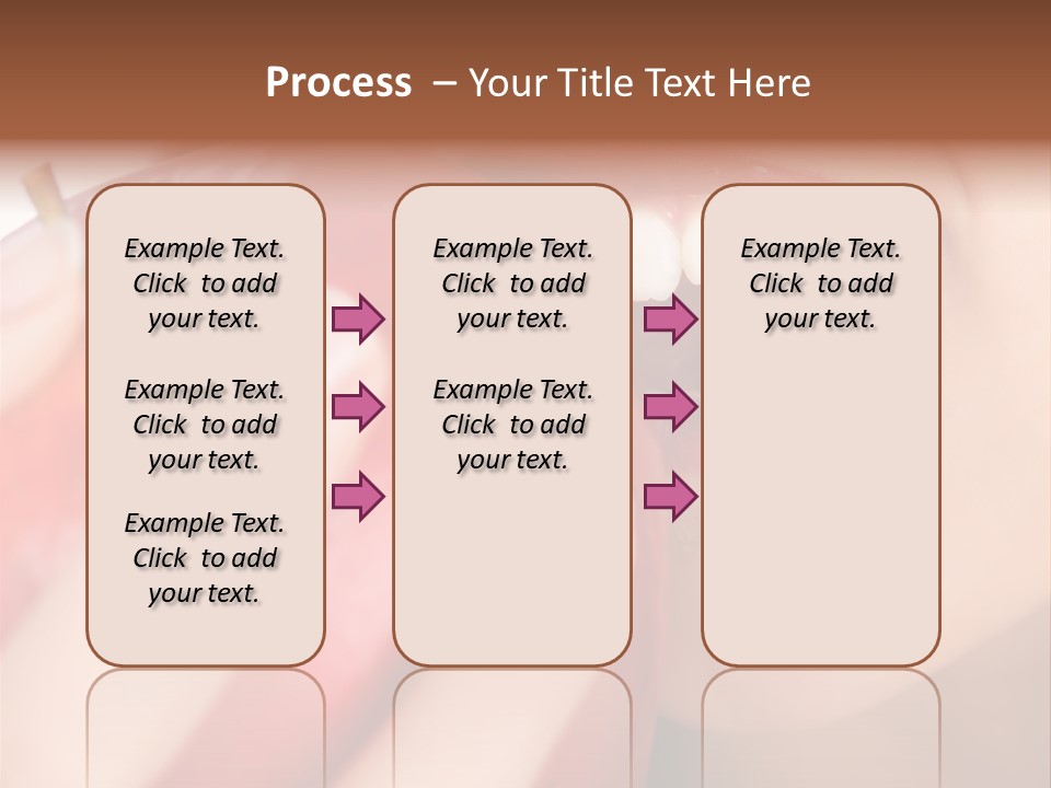 Brunette Lady Laugh PowerPoint Template