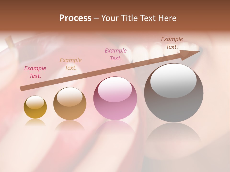 Brunette Lady Laugh PowerPoint Template