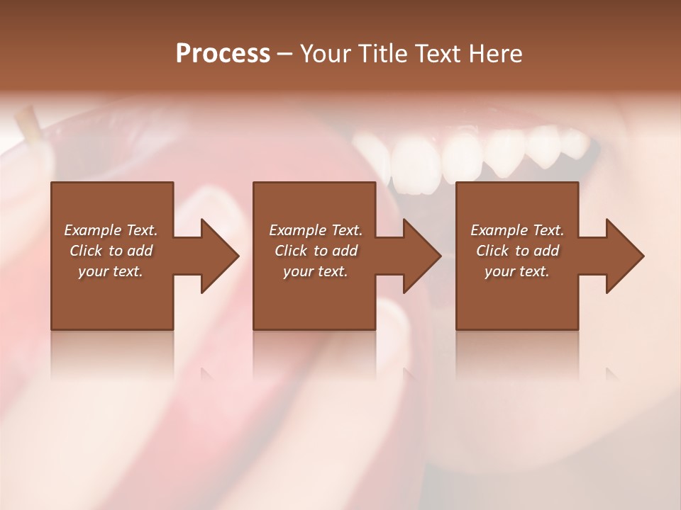 Brunette Lady Laugh PowerPoint Template