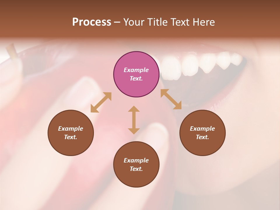 Brunette Lady Laugh PowerPoint Template