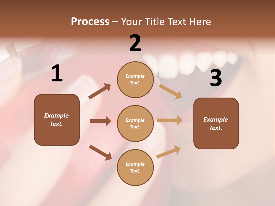 Brunette Lady Laugh PowerPoint Template