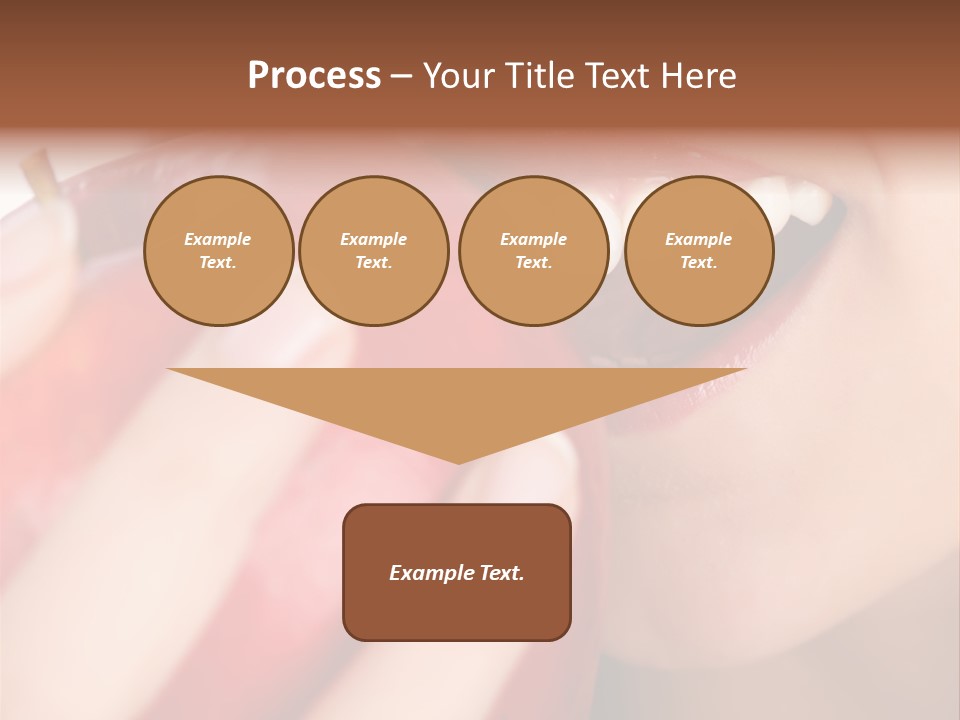 Brunette Lady Laugh PowerPoint Template