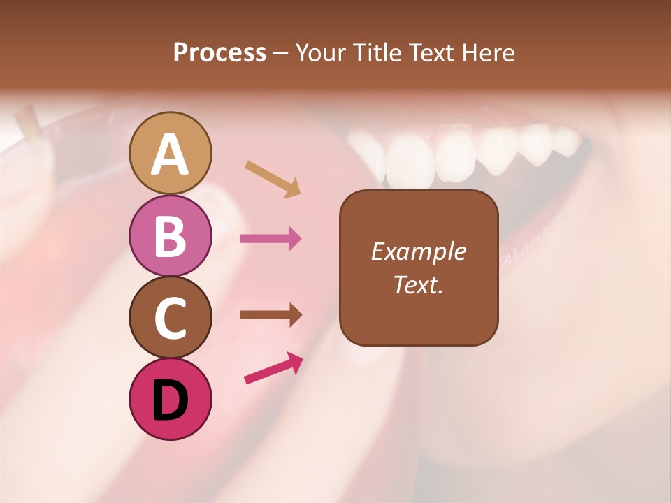 Brunette Lady Laugh PowerPoint Template