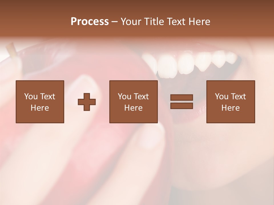 Brunette Lady Laugh PowerPoint Template