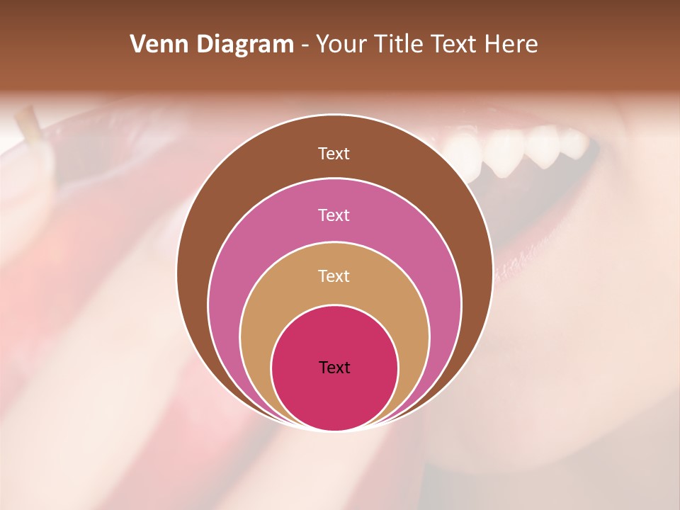 Brunette Lady Laugh PowerPoint Template