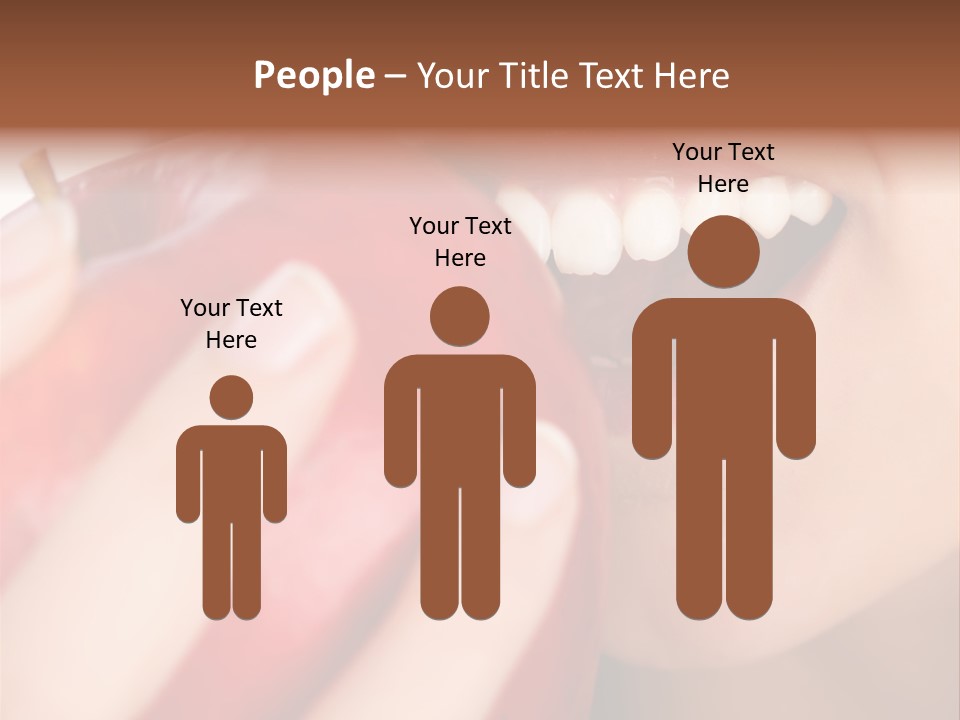 Brunette Lady Laugh PowerPoint Template