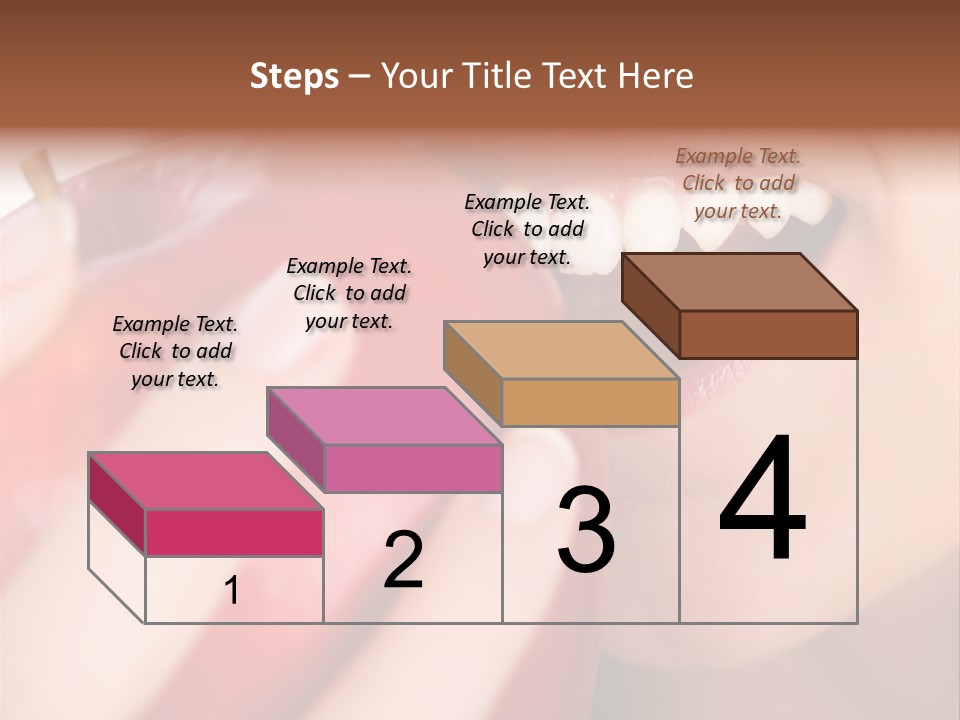 Brunette Lady Laugh PowerPoint Template