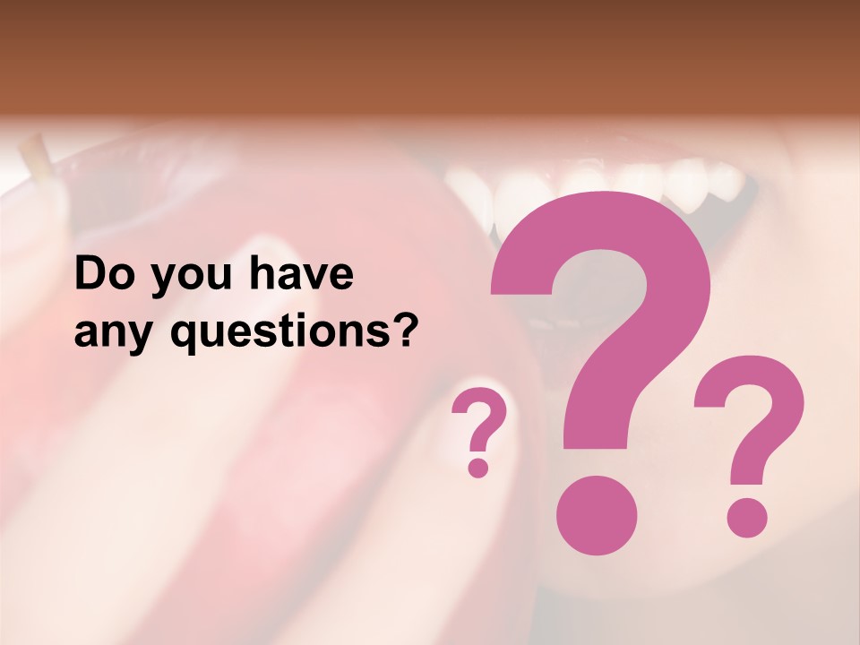 Brunette Lady Laugh PowerPoint Template