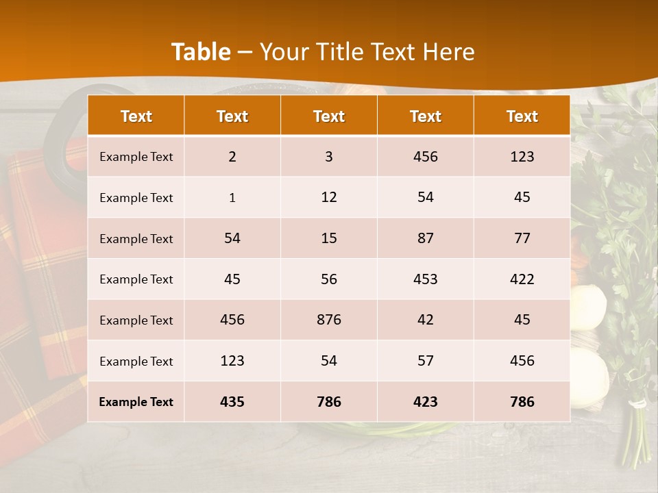 Green Gourmet Garden PowerPoint Template