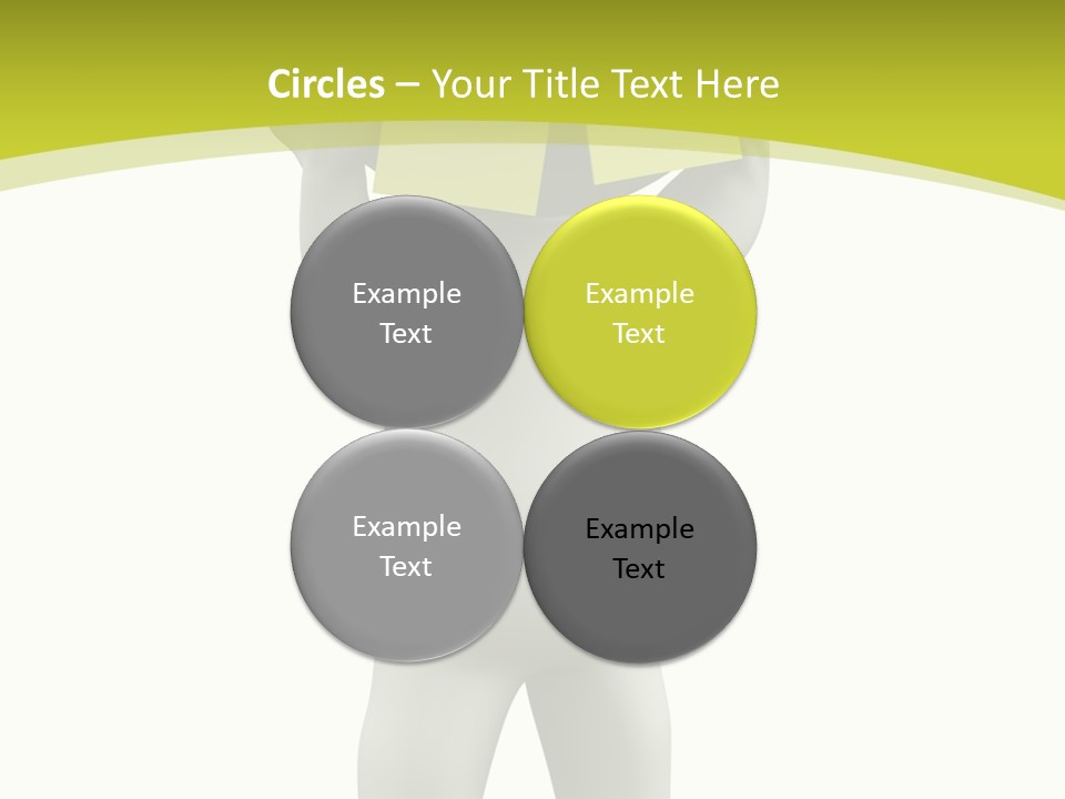 D Small Person Stickynote Memory PowerPoint Template