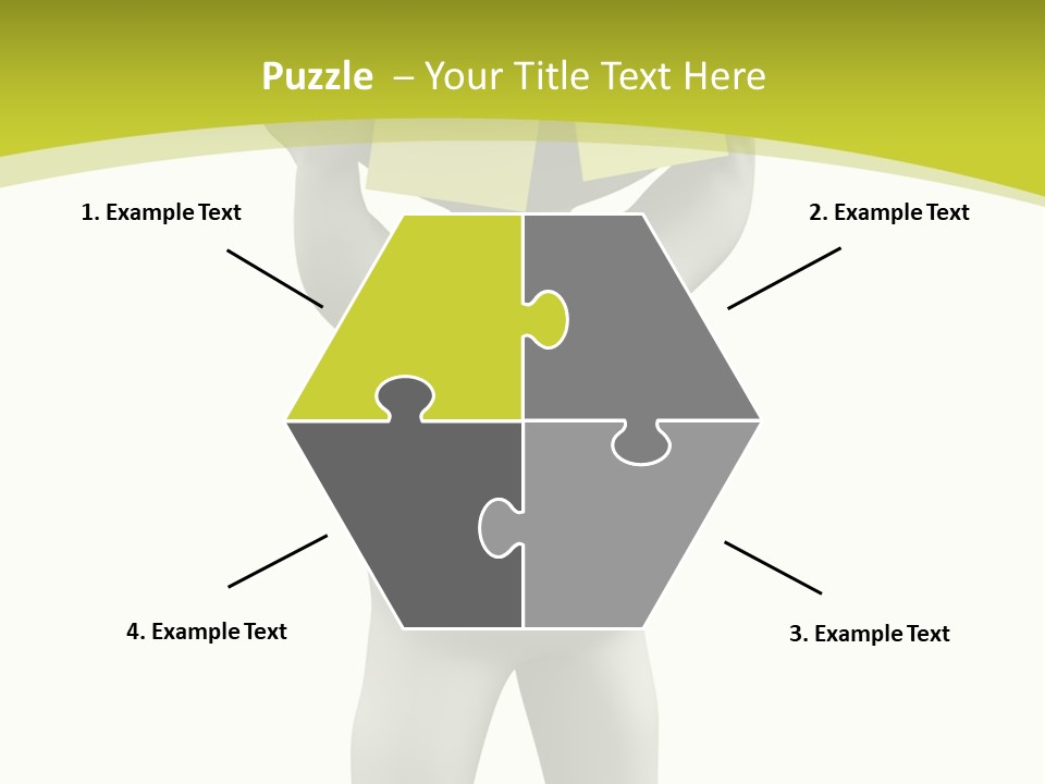 D Small Person Stickynote Memory PowerPoint Template